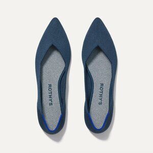 Rothys The Point Flats Navy 9.5